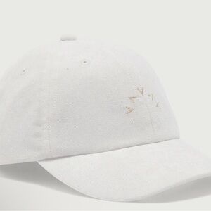 Varley White Cap with Gold Buckle